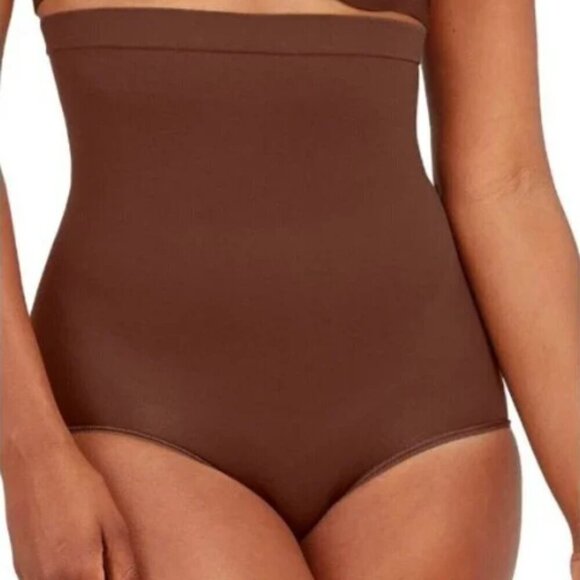 Spanx Higher Power Shaping High-Waisted Brief Size A Cocoa Shapewear Slimming - Picture 1 of 9